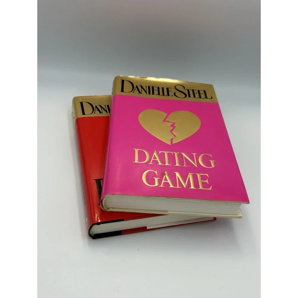 2 VTG Danielle Steel Hardcover Books 2003 + Dating Game ,Ransom